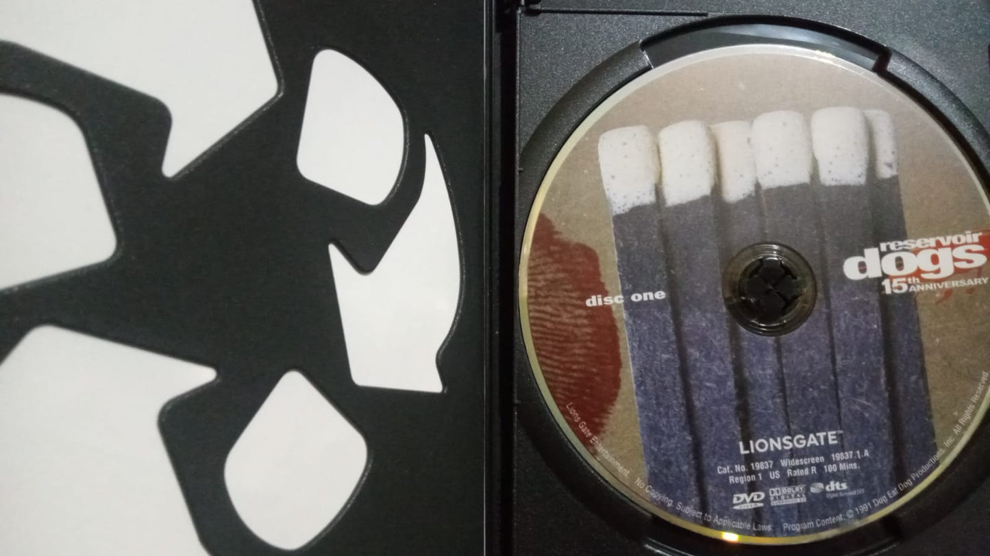 Perros de reserva. Reservoir Dogs. DVD doble. 15 years.