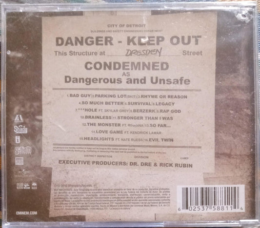 Eminem – The Marshall Mathers LP2. Cd nuevo.