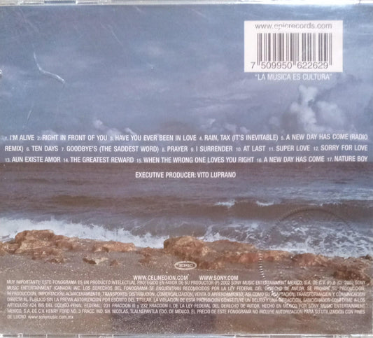 Celine Dion – A New Day Has Come. Cd buen estado.
