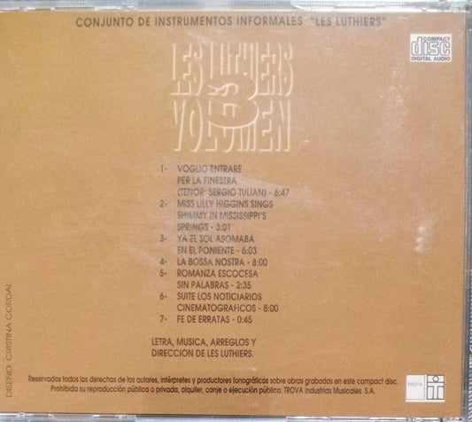 Les Luthiers – Vol. 3. CD buen estado.