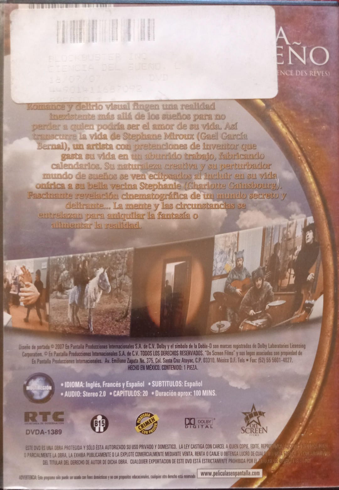 La ciencia del sueño. La science des rêves. DVD.