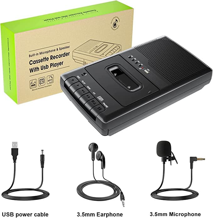 Reproductor / grabador / convertidor de cassettes. Nuevo. tienda de discos en méxico formato muerto
