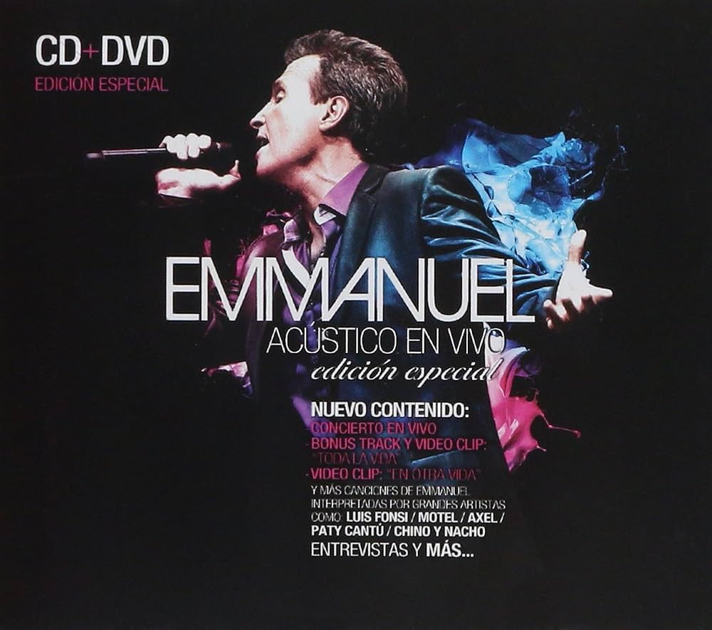 Emmanuel – Acústico En Vivo. CD y DVD nuevo.