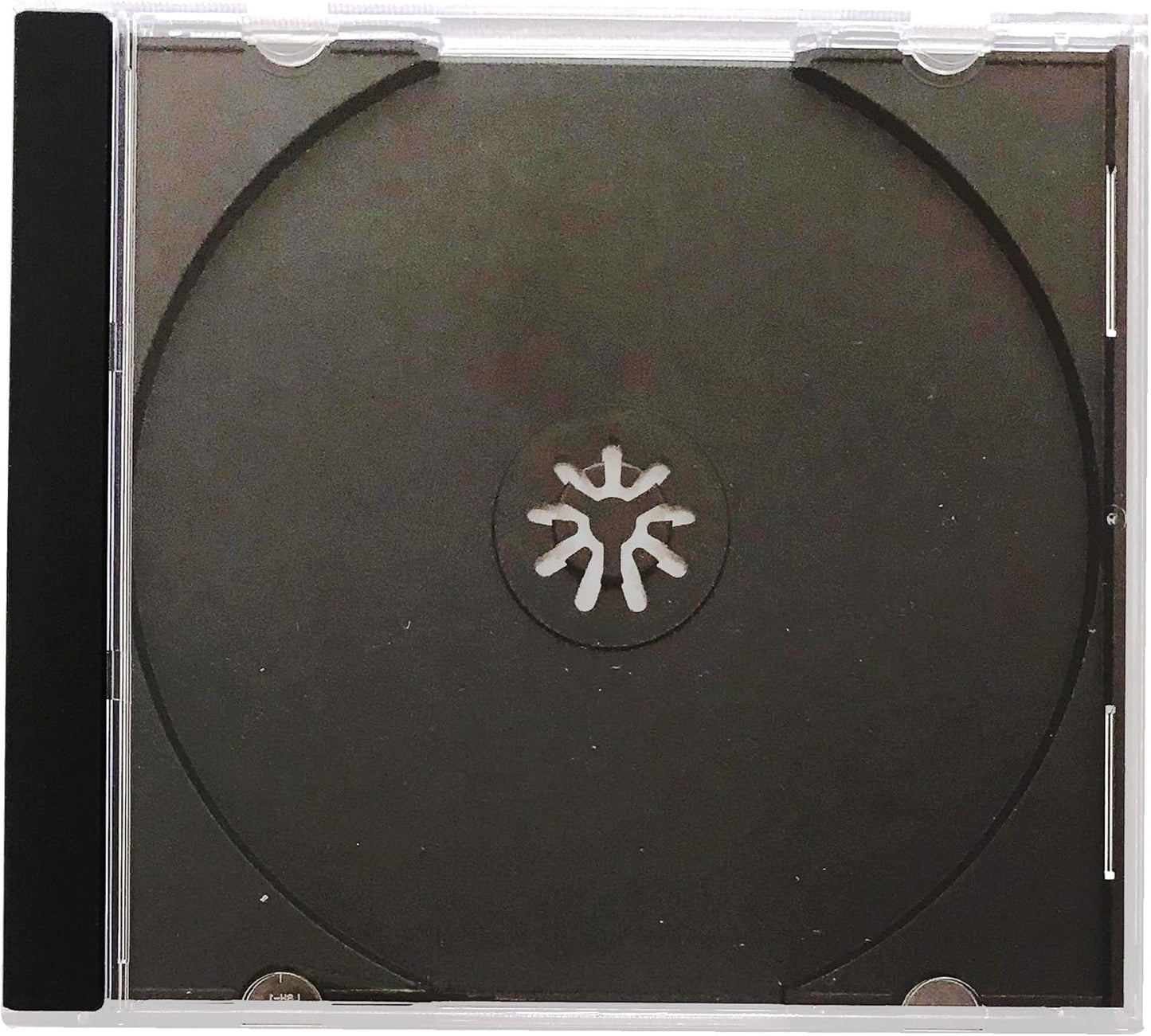 Estuches caja case para CDs - Bandeja Negra. 25 piezas.