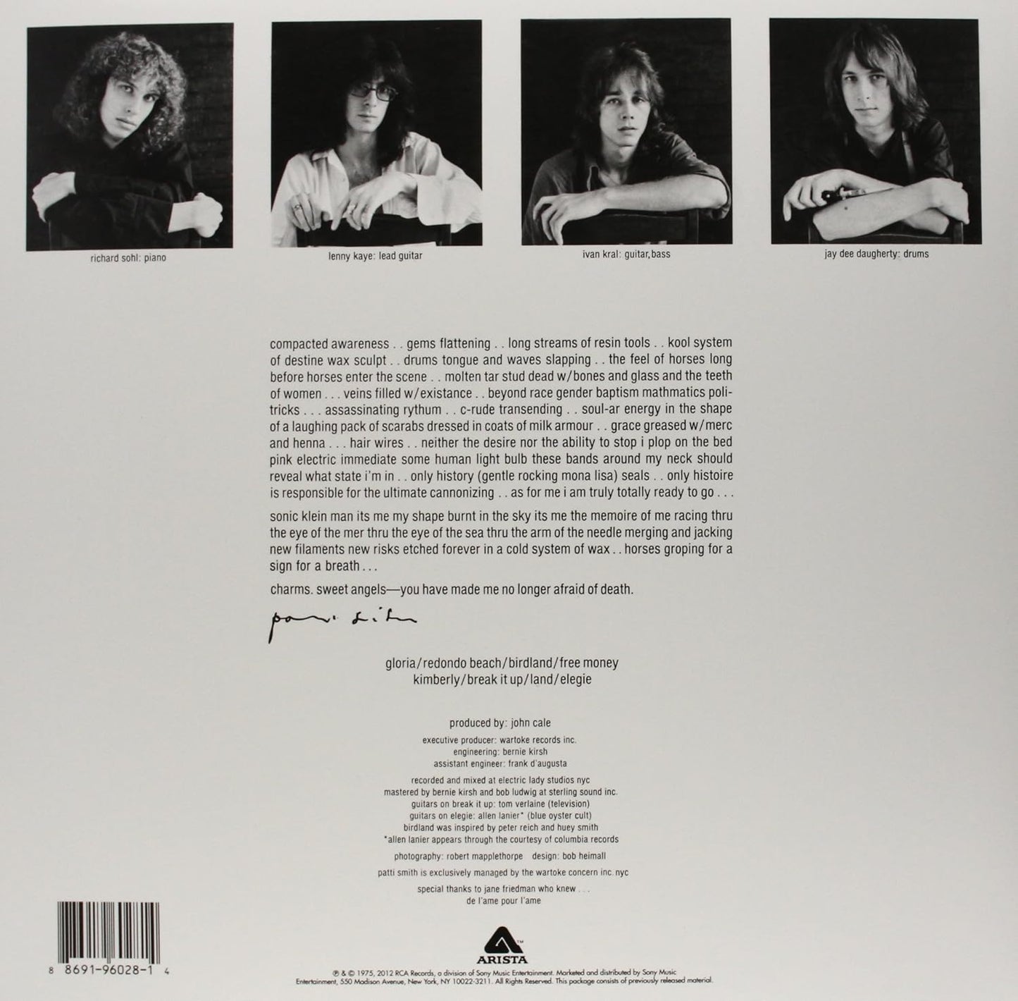 Patti Smith - Horses. Vinilo nuevo. tienda de discos en méxico formato muerto