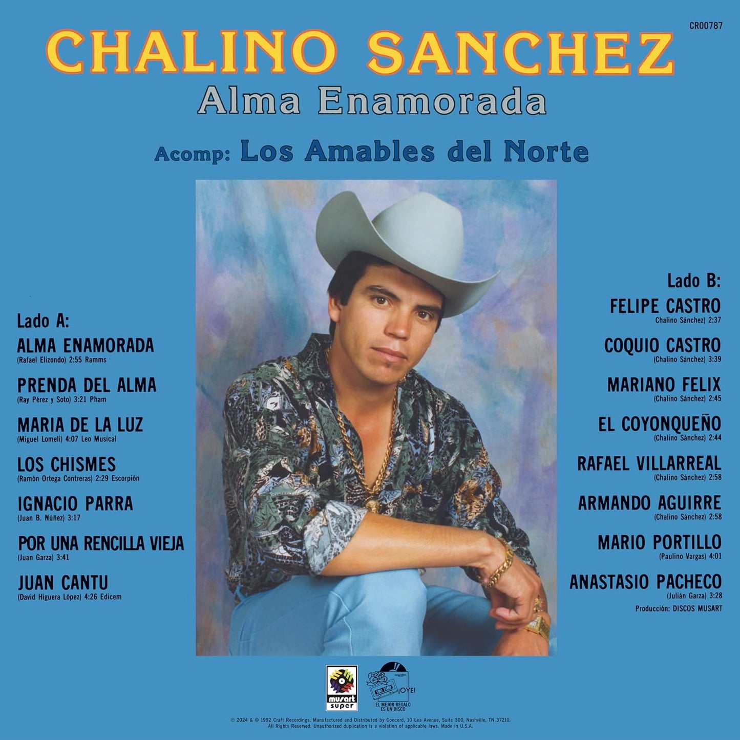 Alma Enamorada. Chalino Sánchez. Vinilo nuevo.  tienda de discos en méxico formato muerto
