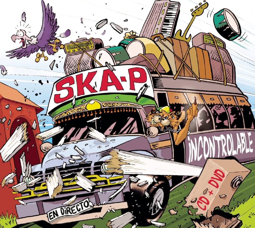 Ska-P – Incontrolable. En Directo. Cd, DVD en buen estado. tienda de discos en méxico formato muerto