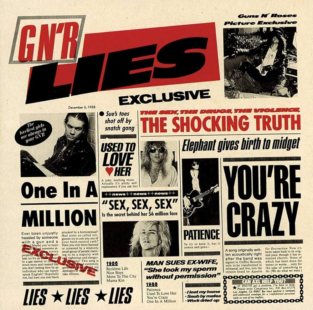 Guns N' Roses. G N' R Lies. Cd importado 1ra edición. tienda de discso en méxico formato muerto