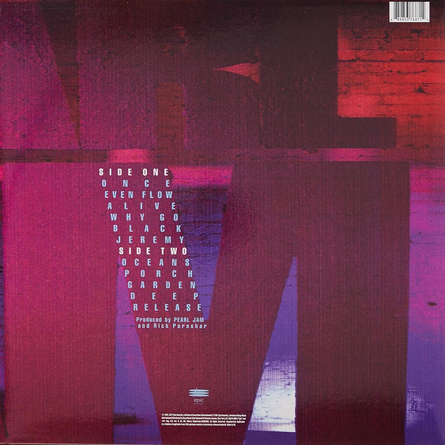 Ten PEARL JAM (Vinilo nuevo).