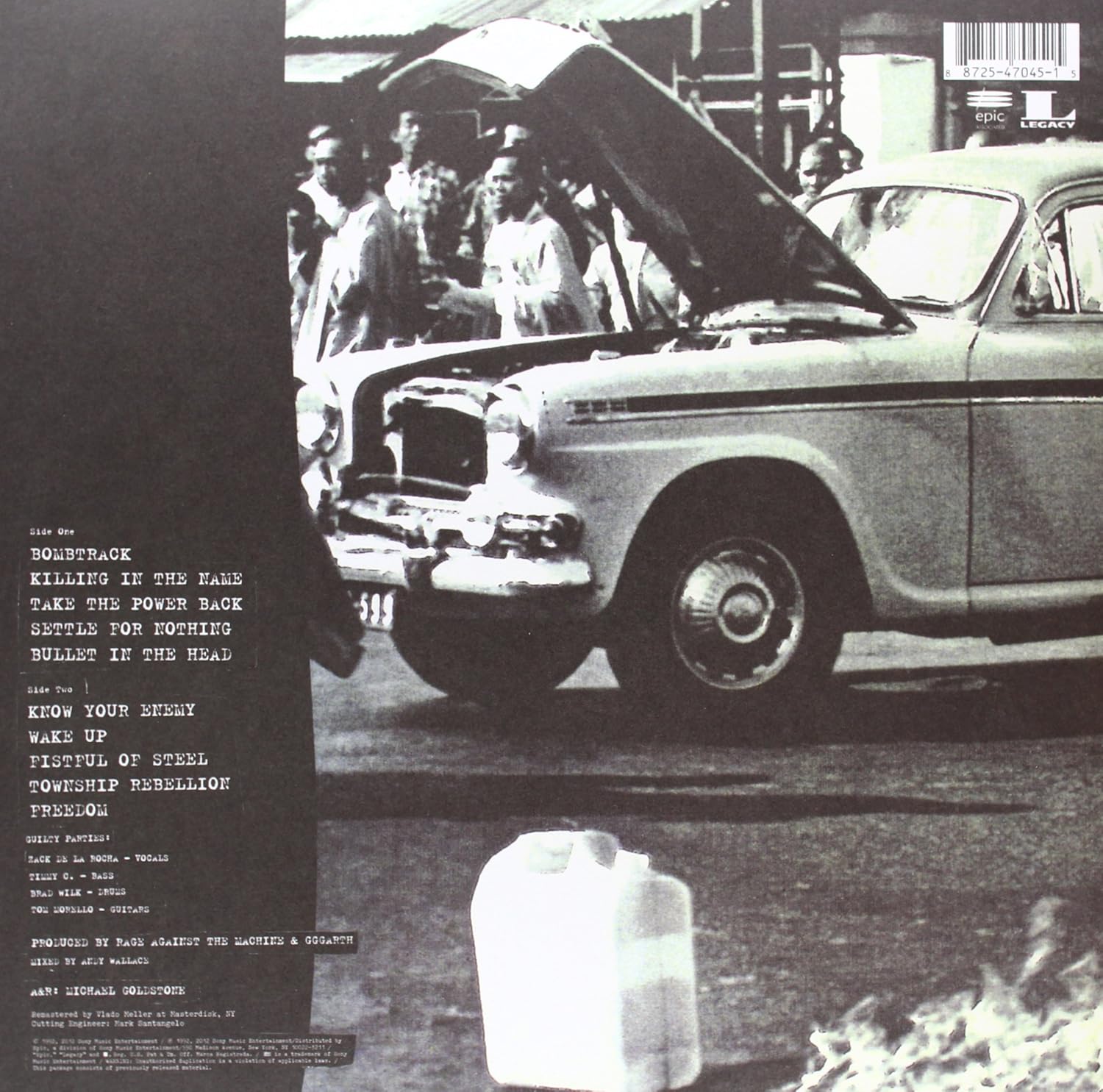 Rage Against The Machine XX [20th Anniversary]. Rage Against the Machine. Vinilo nuevo. tienda de discos en méxico formato muerto