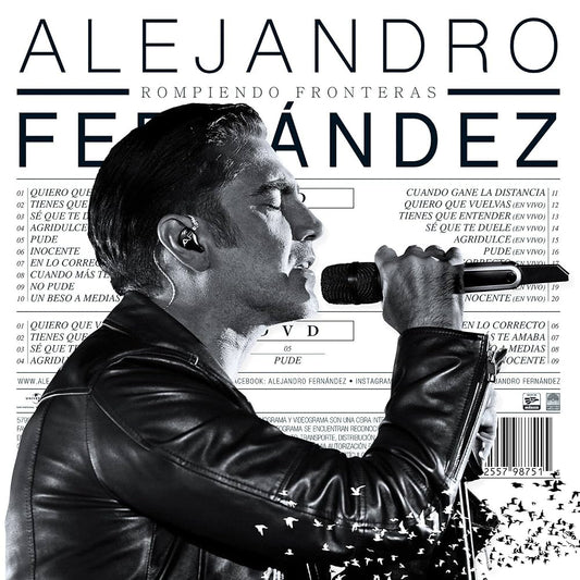 Alejandro Fernández – Rompiendo Fronteras. Cd y DVD nuevo.