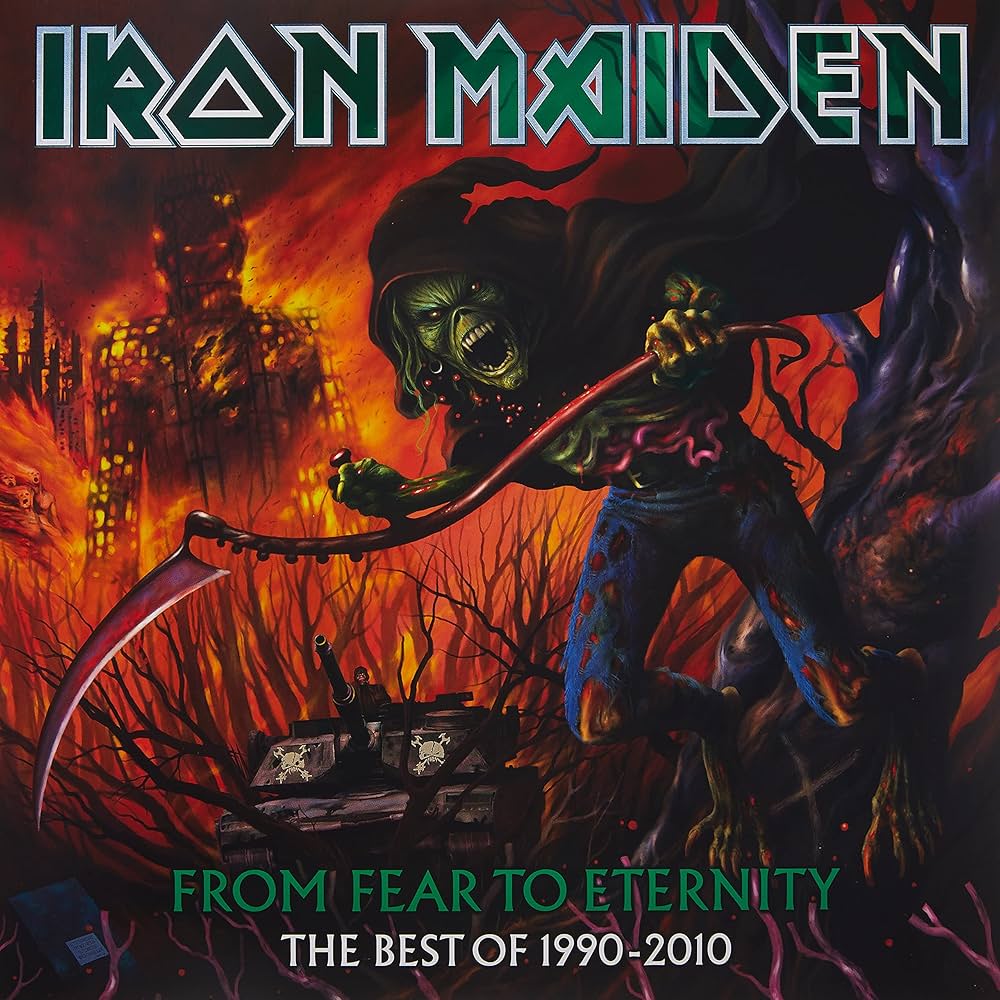 IRON MAIDEN – Fear of Eternity: The Best of 1990 - 2010. Cd doble. tienda de discos en méxico formato muerto