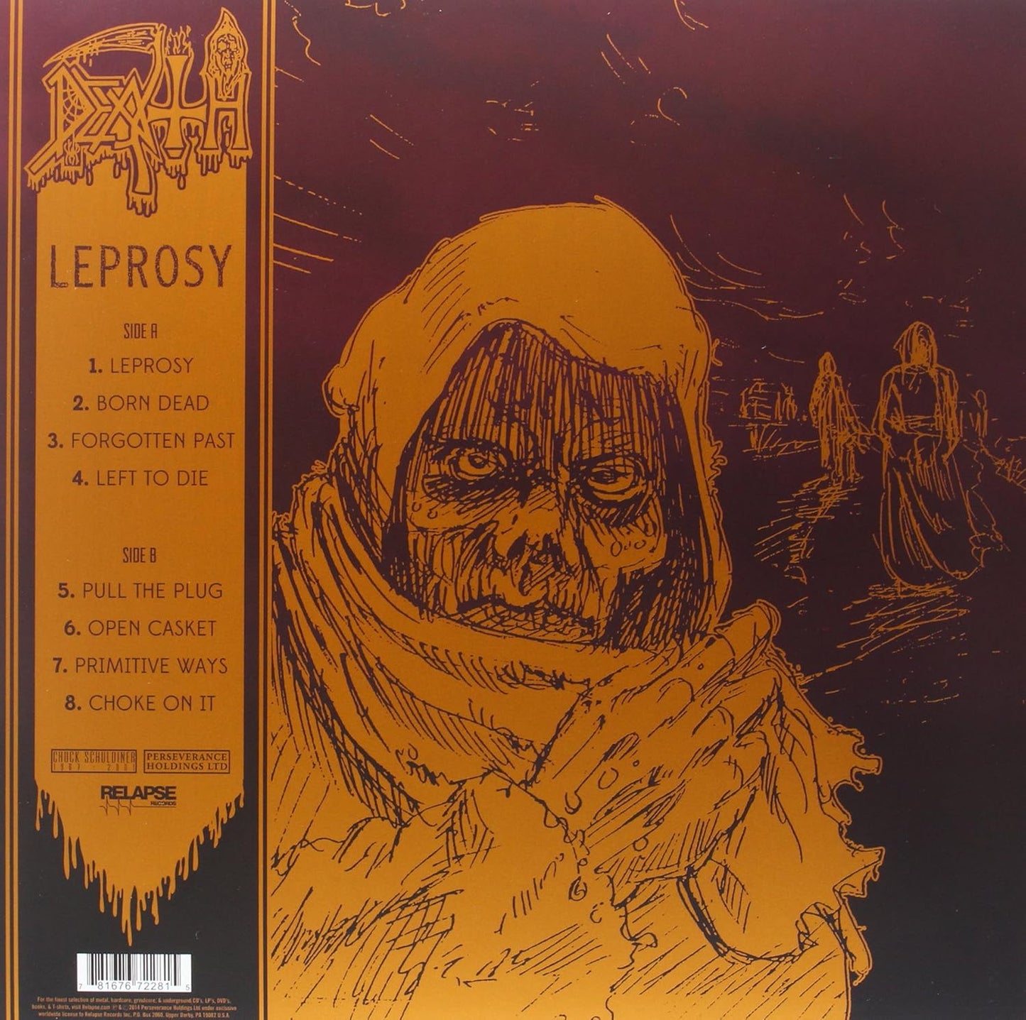 Leprosy. Death. Vinilo nuevo. tienda de discos en méxico formato muerto