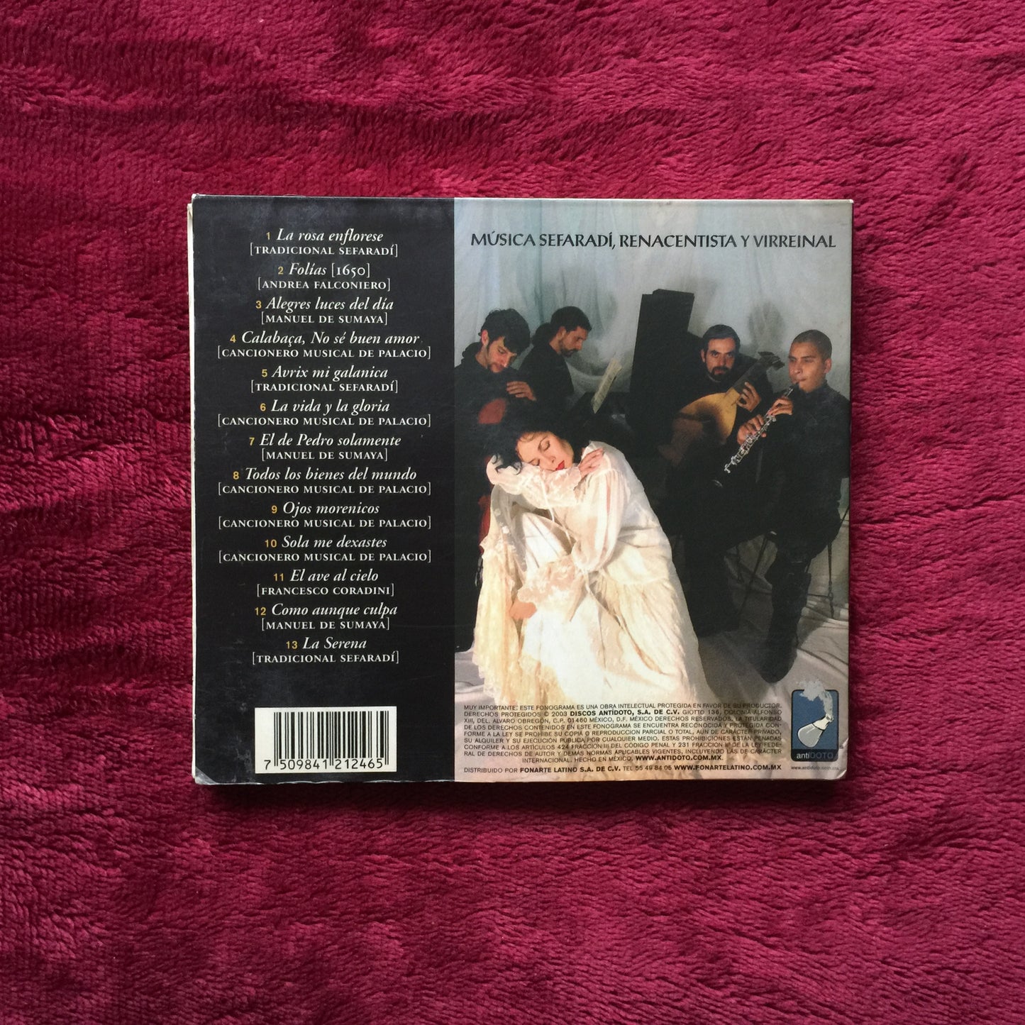 Ensamble Galileo. Todos Los Bienes Del Mundo. Rita Guerrero. Cd.