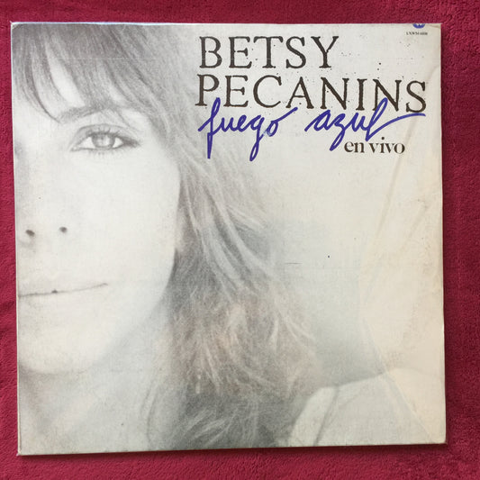 Betsy Pecanins – Fuego Azul - En Vivo. Vinyl.