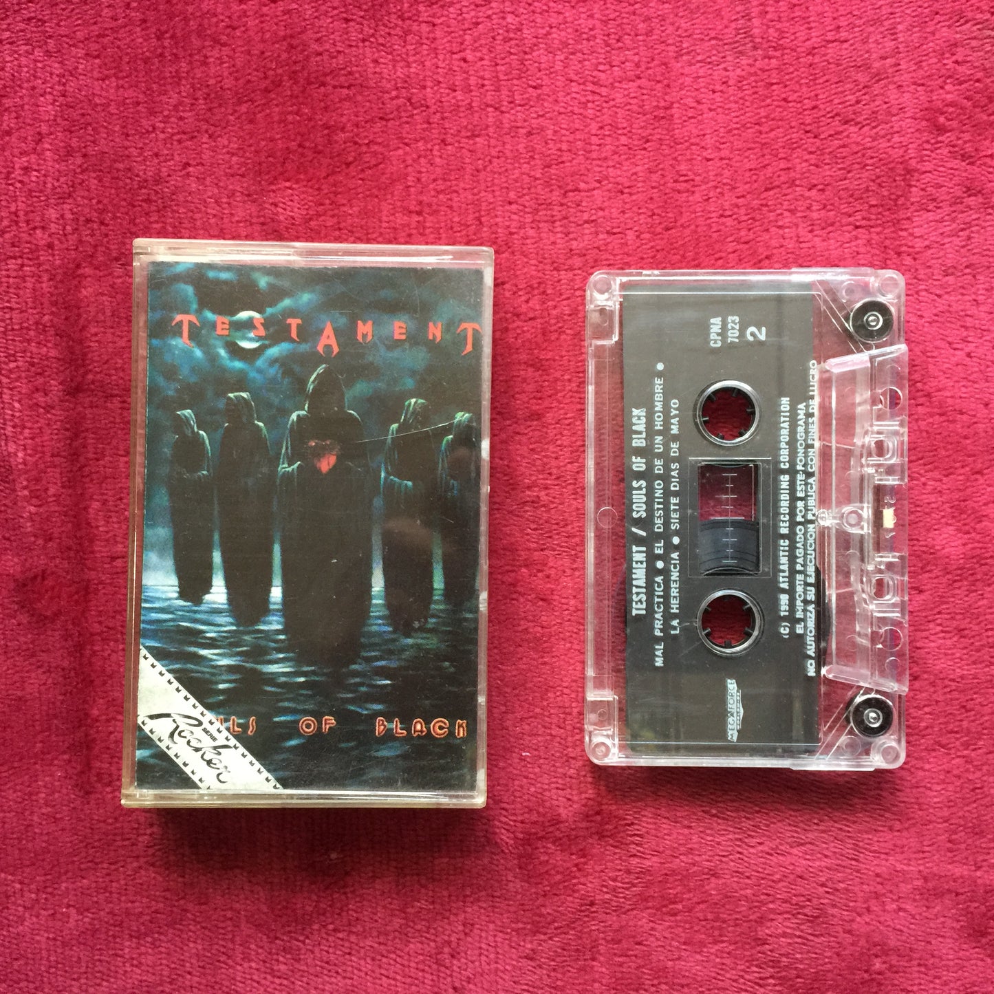 Testament. Souls Of Black. Cassette.