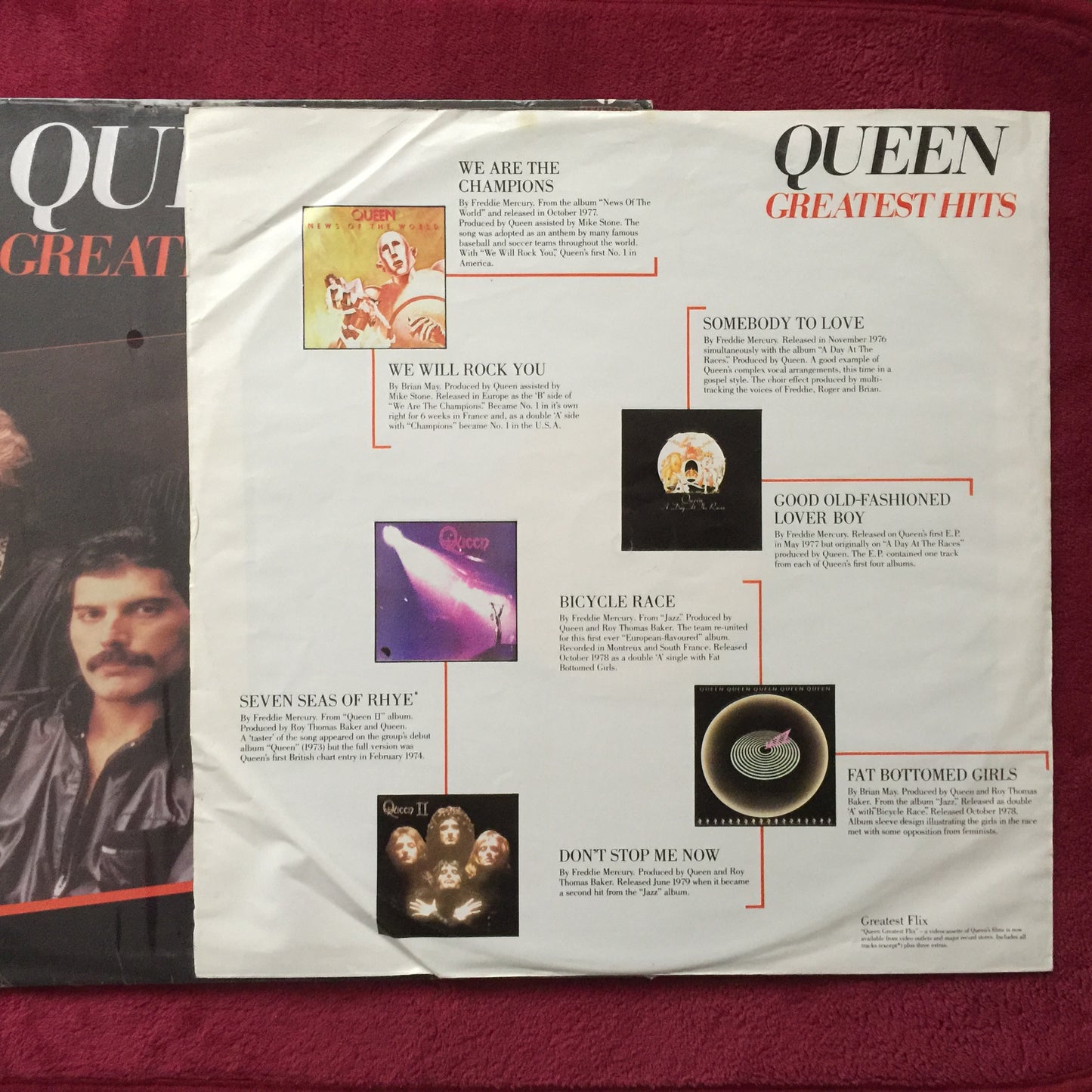 Queen. Greatest Hits. Vinyl nacional de época en excelente estado.