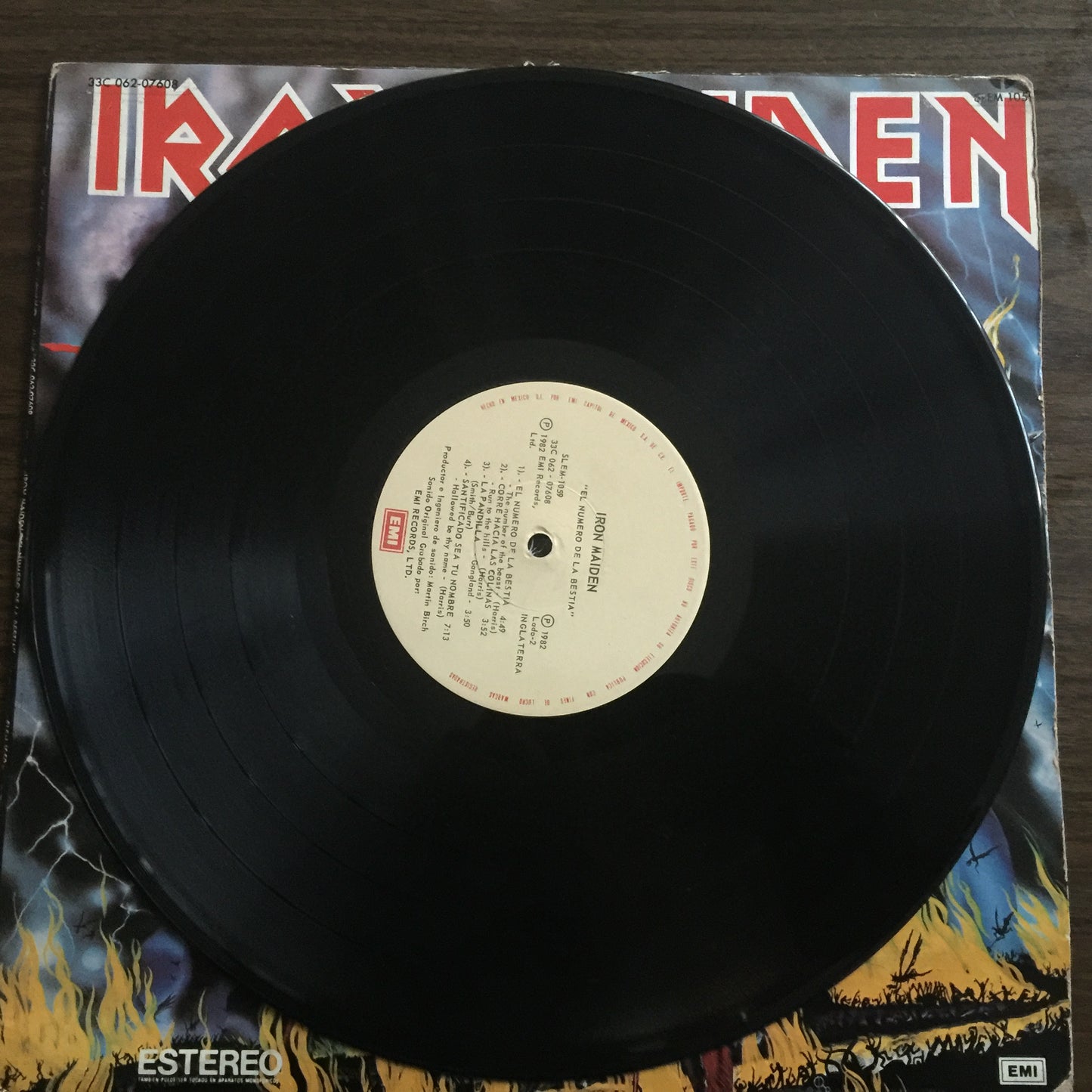 Iron Maiden. The Number Of The Beast. Vinyl nacional.