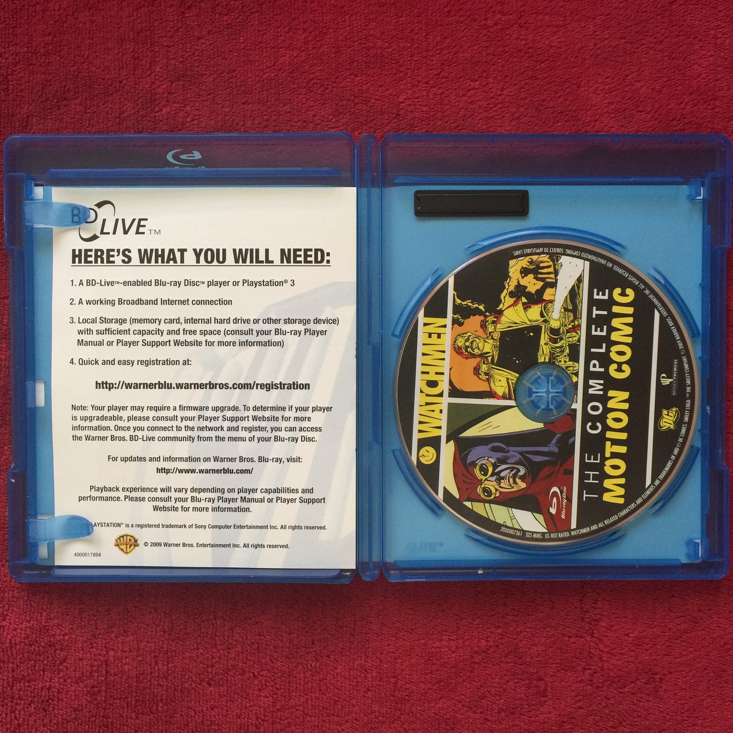 Watchmen: The Complete Motion Comic. Blu-Ray.