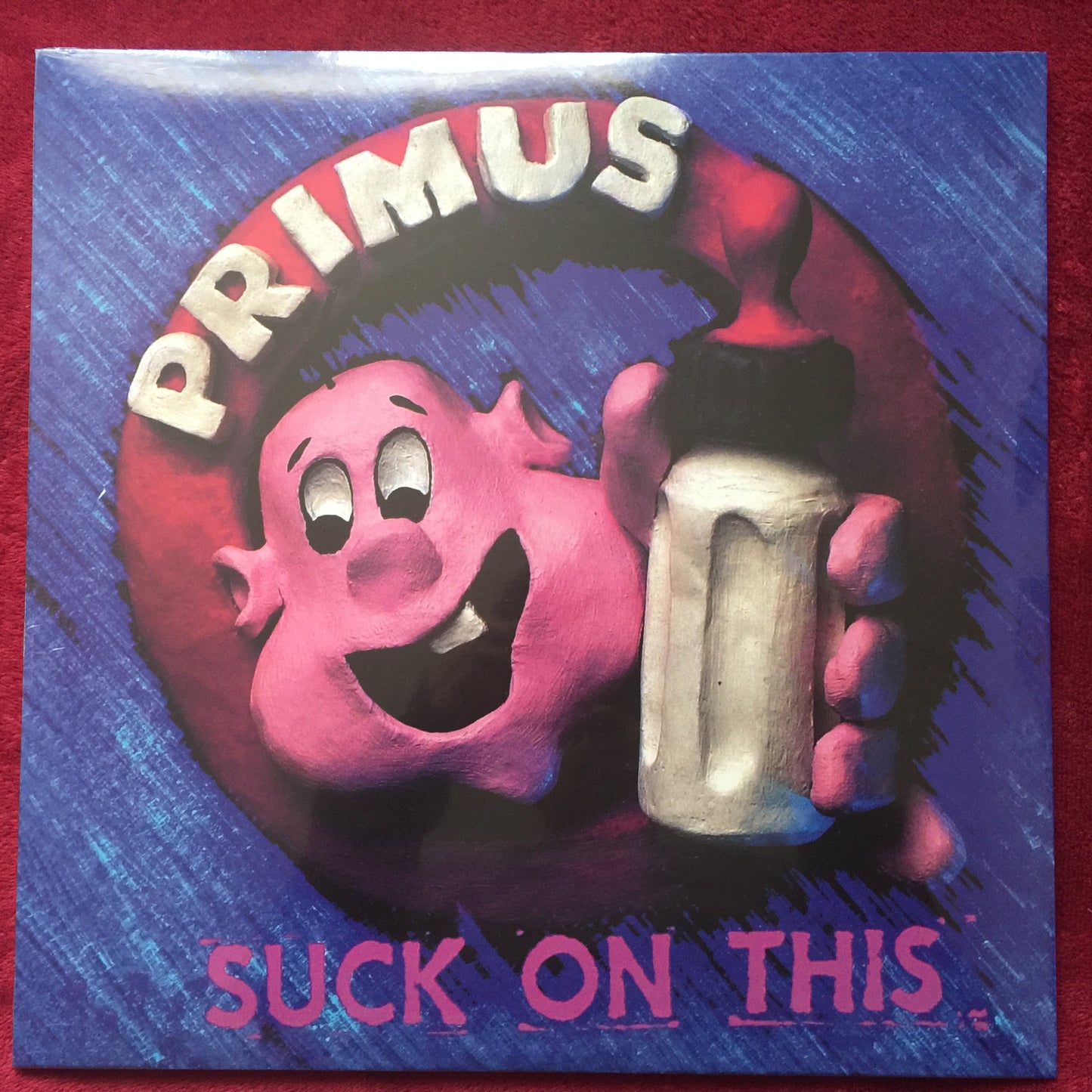 Primus. Suck on this. Vinyl nuevo, color cobalto. Incluye pin gratis.