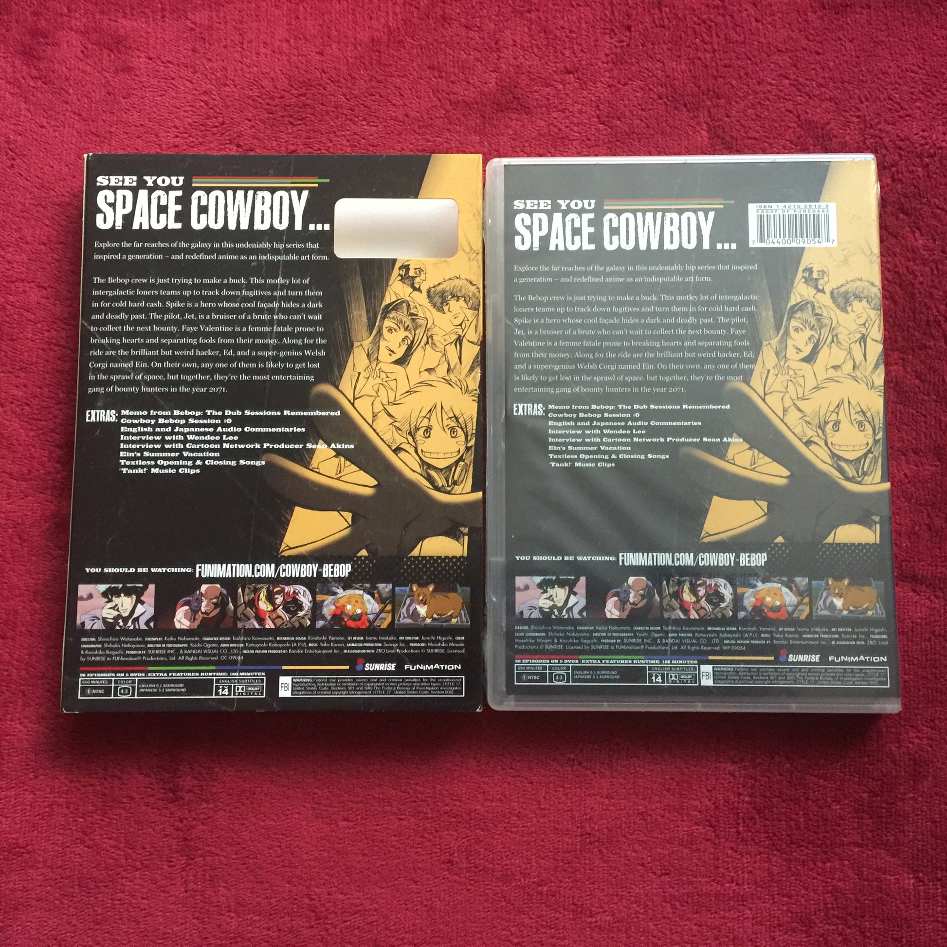 cowboy bebop netflix méxico en dvd