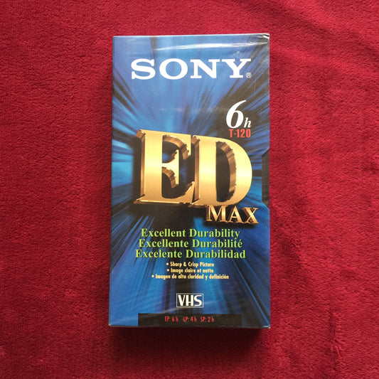 VHS. Sony virgen ED MAX. Artículo nuevo.