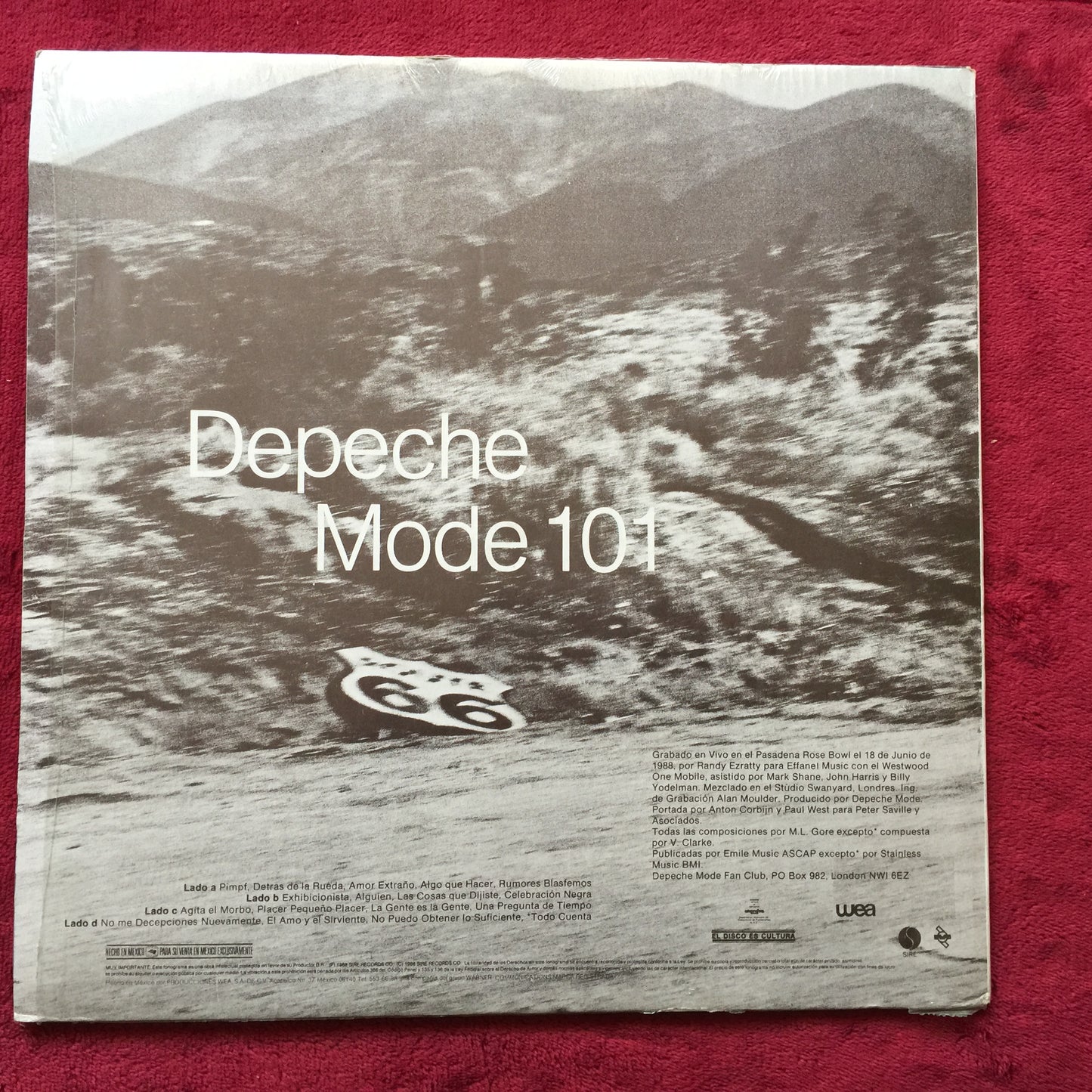 Depeche Mode. 101. Vinilo doble nacional de 1989 en excelente estado con títulos en español. formato muerto