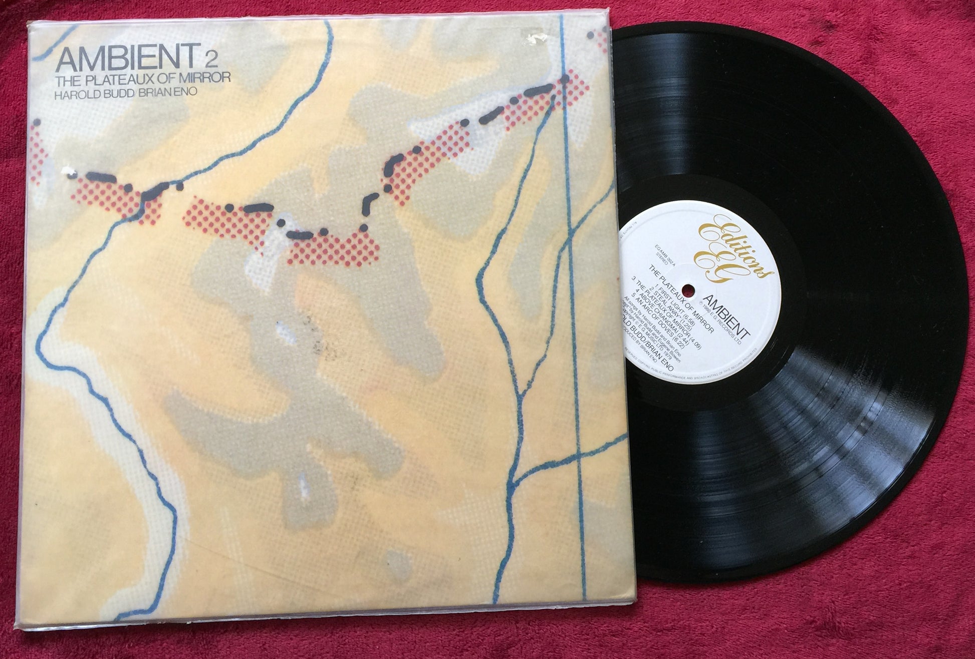 Harold Budd, Brian Eno. Ambient 2 (The Plateaux Of Mirror). Vinilo importado 1980 en excelente estado. formato muerto