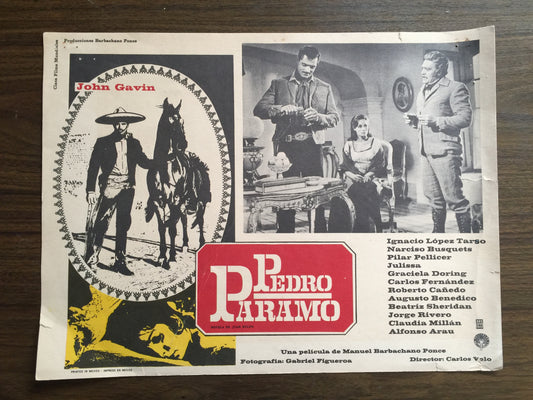 Pedro Páramo. Fotomontaje original 1967 (lobby card). formato muerto