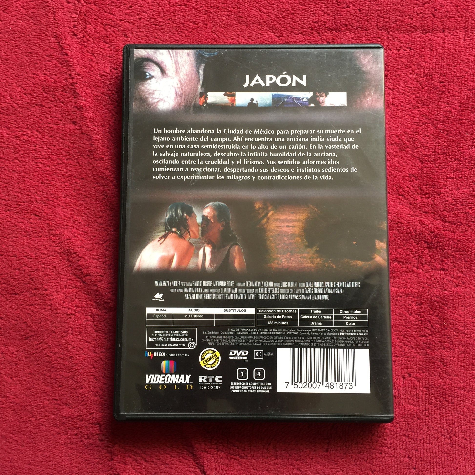 Japón. DVD formato muerto