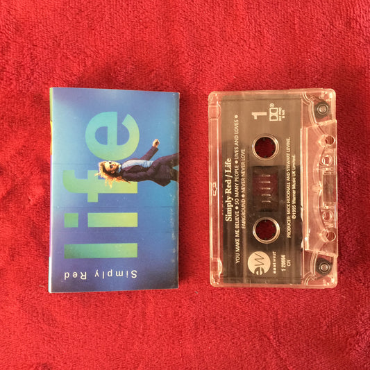 Simply Red. Life. Cassette importado, excelente estado. formato muerto mexico