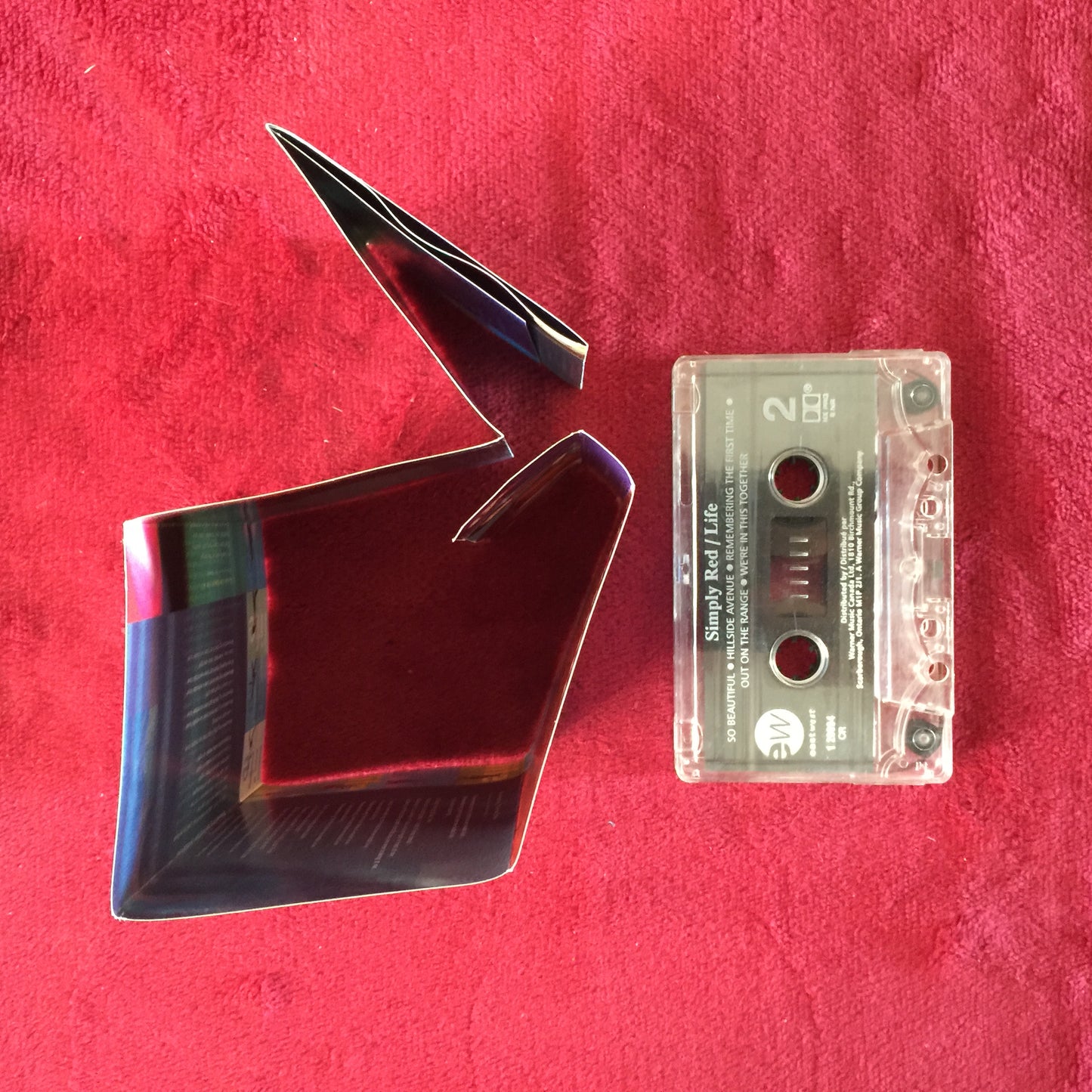 Simply Red. Life. Cassette importado, excelente estado. formato muerto mexico