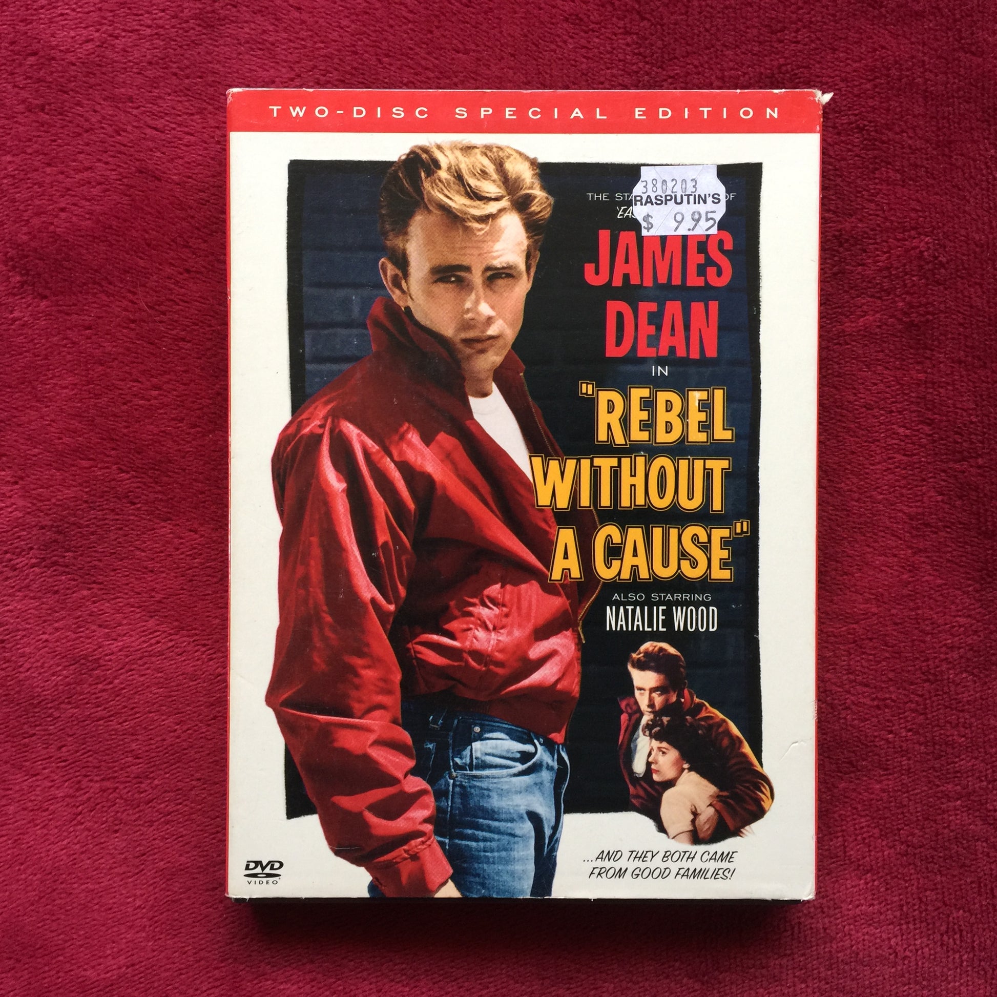 Rebel without a cause. DVD doble importado excelente estado. formato muerto