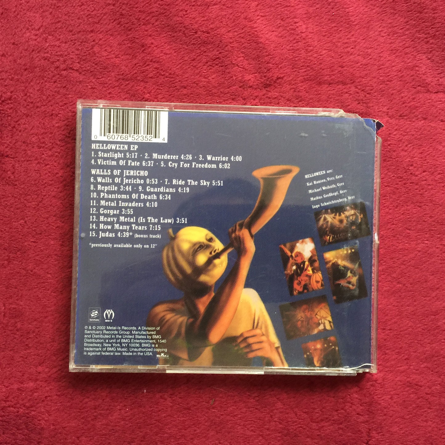 Helloween – Walls Of Jericho. Cd 2002 importado en excelente estado. formato muerto