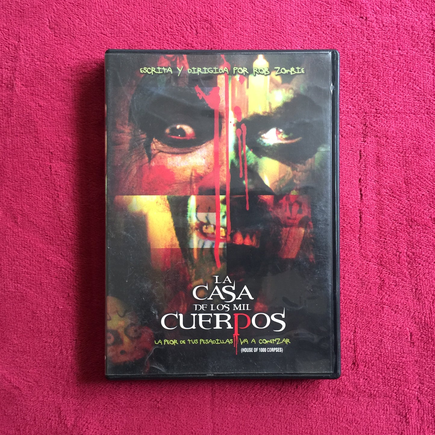 La casa de los mil cuerpos. DVD en excelente estado. formato muerto