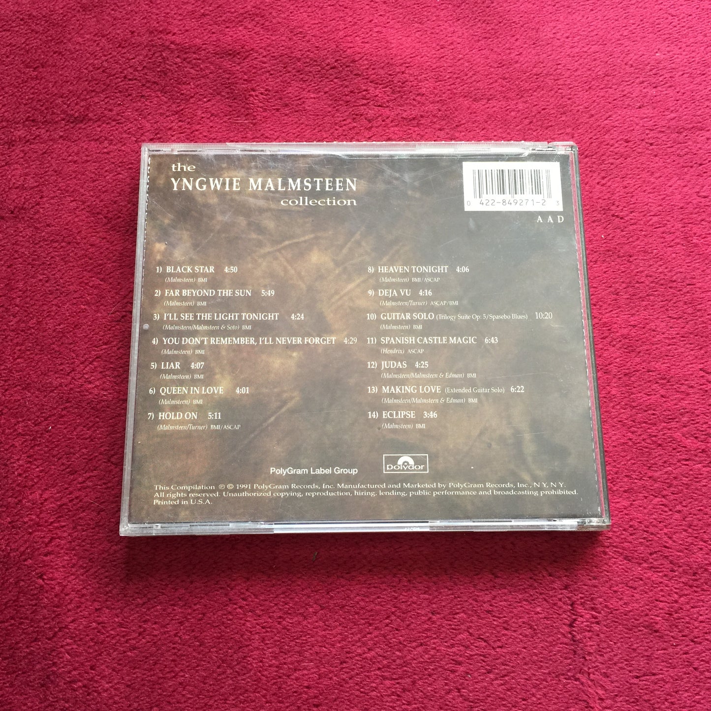 The Yngwie Malmsteen Collection. Cd importado excelente estado. formato muerto