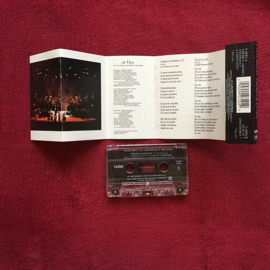 Luis Miguel – América & En Vivo. Cassette en buen estado.