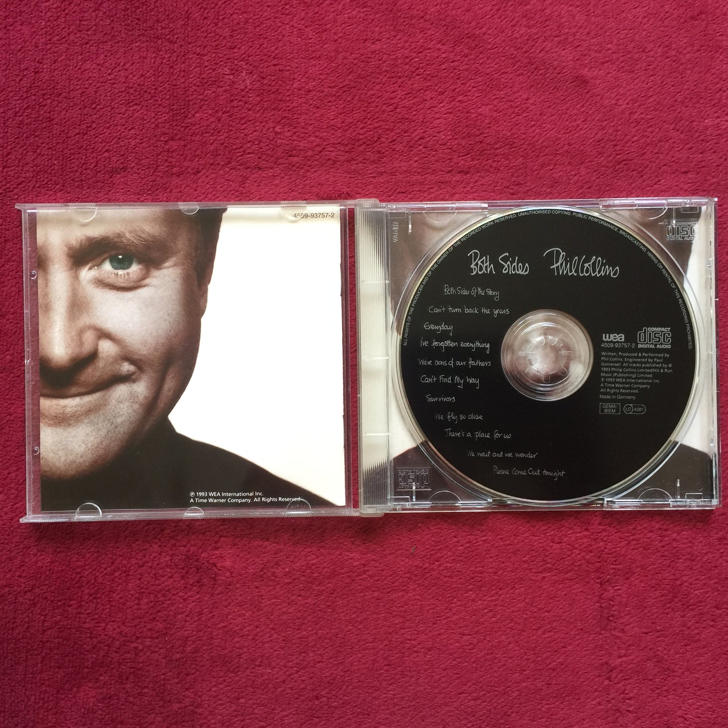 Phil Collins. Both Sides. Cd imprtado en buen estado. compact disc formato muerto