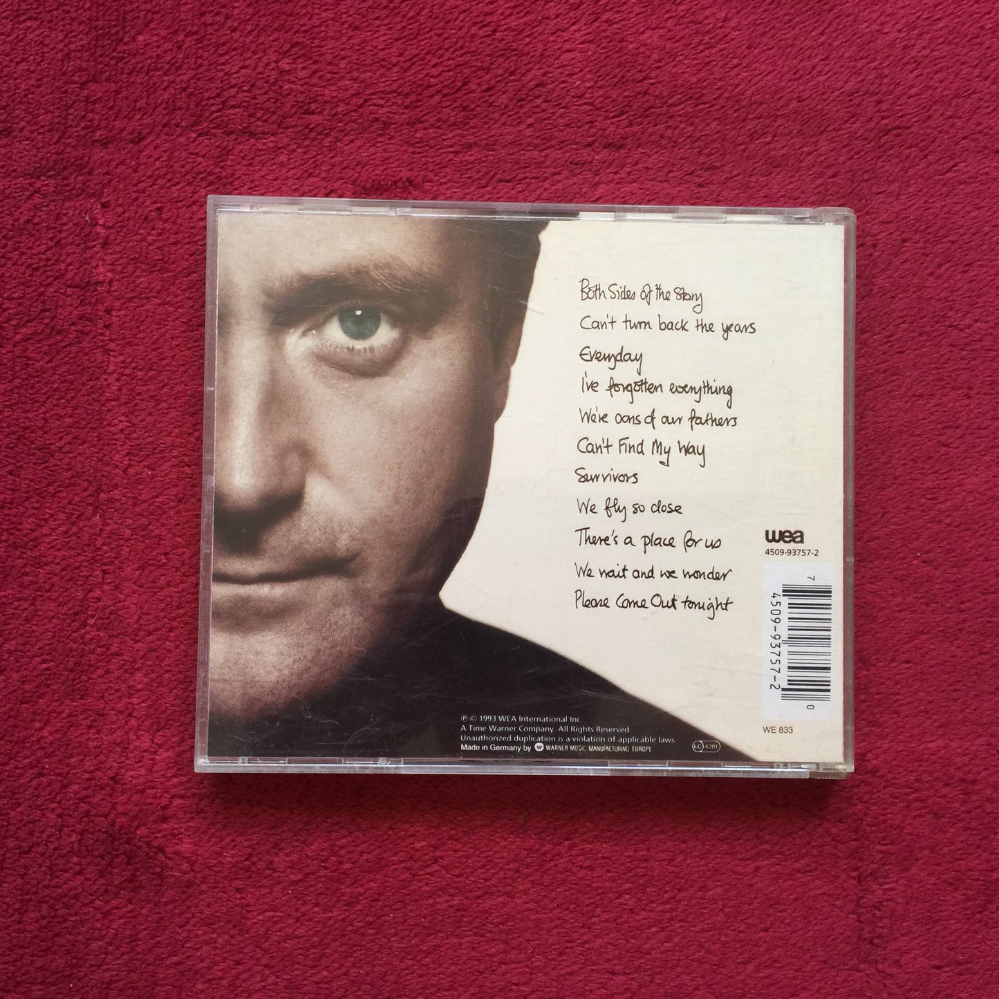 Phil Collins. Both Sides. Cd imprtado en buen estado. compact disc formato muerto