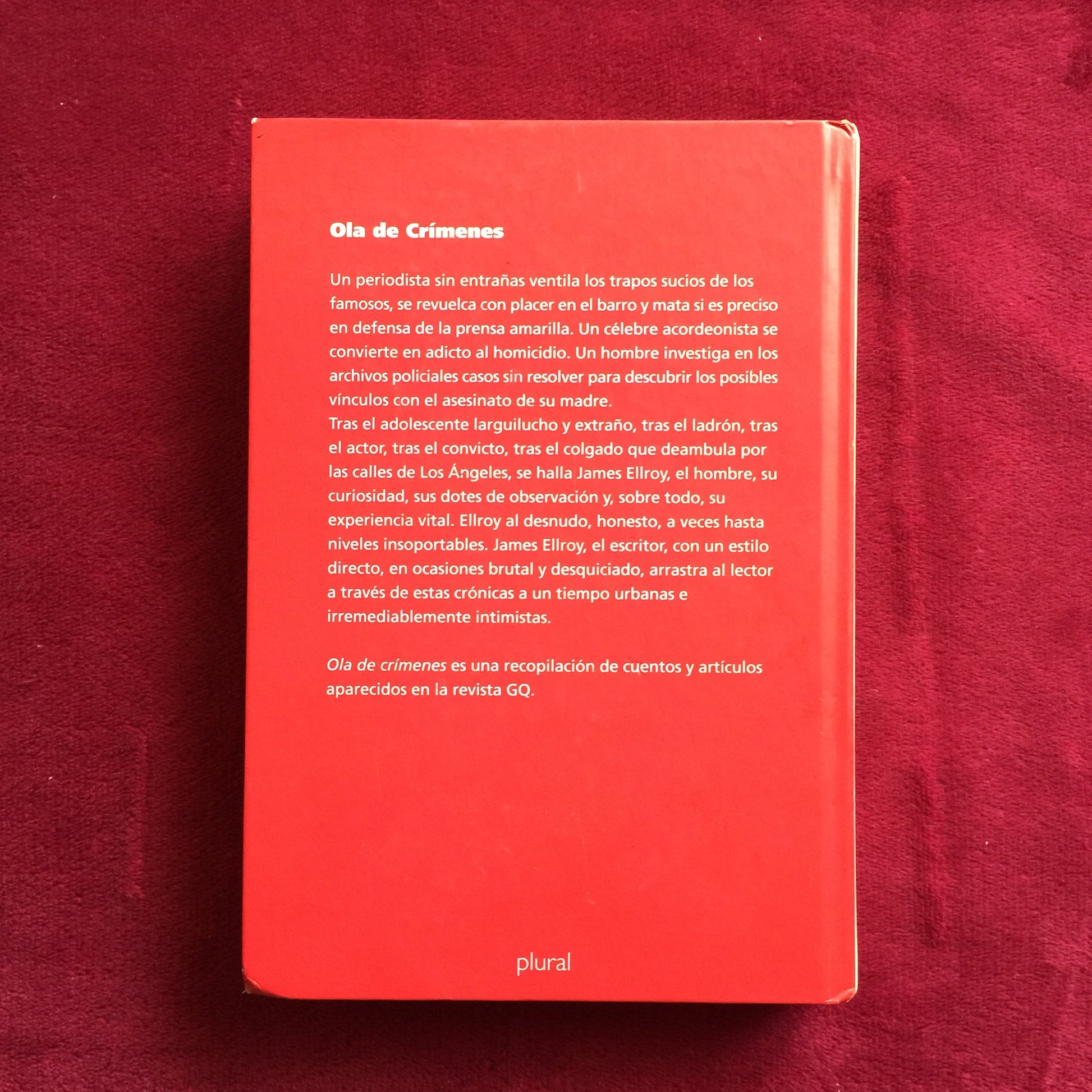 James Ellroy. Ola de crímenes. Libro. formato muerto