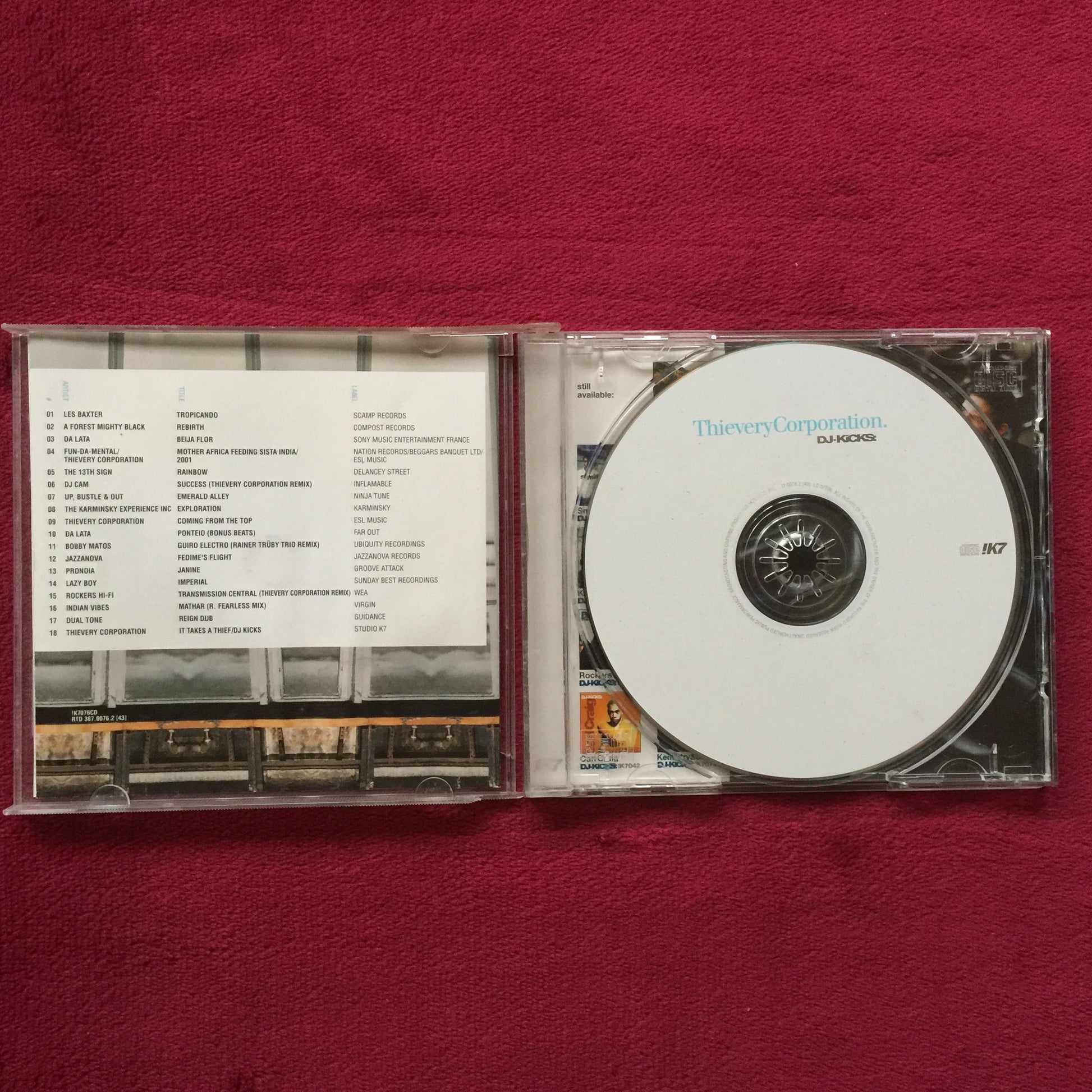 Thievery Corporation. DJ-Kicks. Cd importado. formato muerto