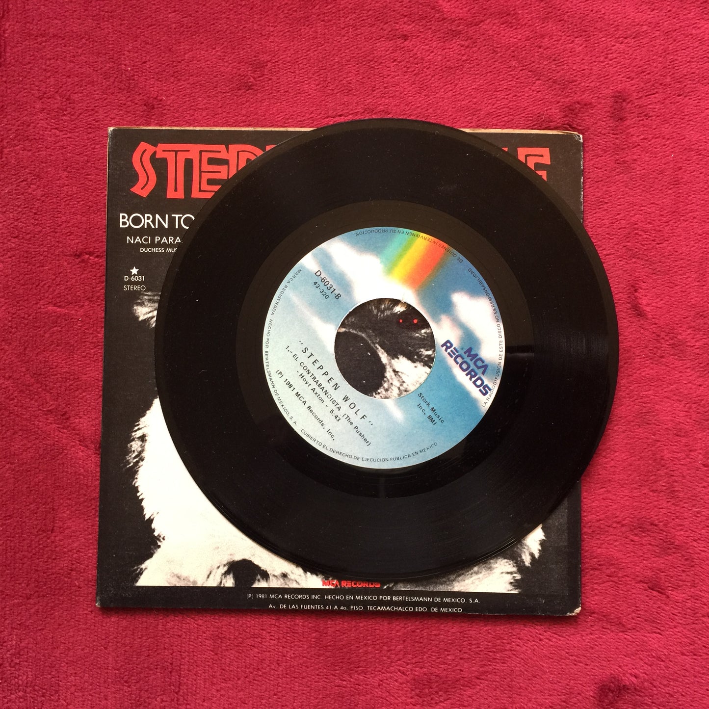 Steppenwolf. Born to be wild. 7". Nacional en buen estado. formato merto