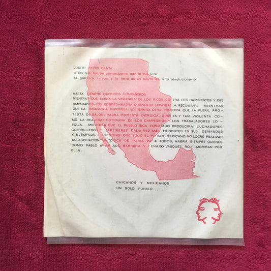 Judith Reyes. Lecumberri. Vinilo 7". formato muerto