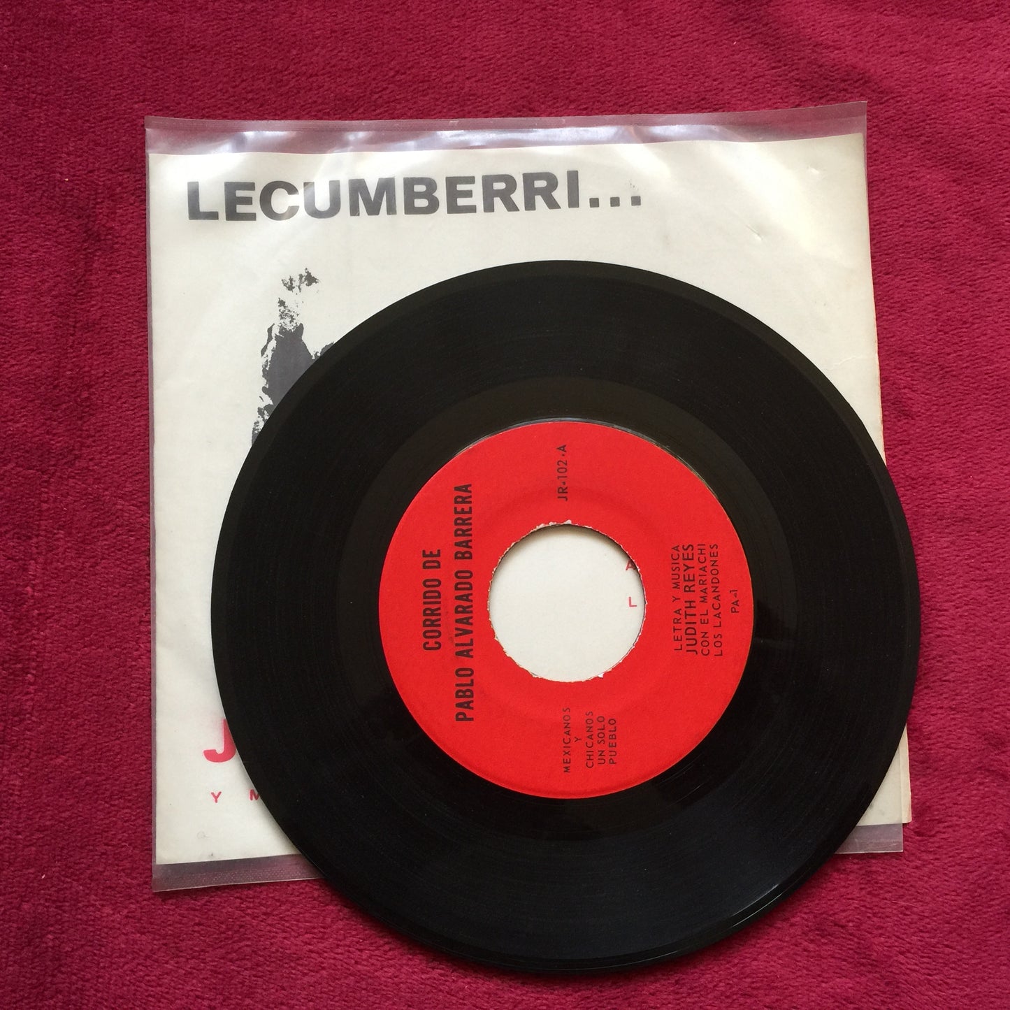 Judith Reyes. Lecumberri. Vinilo 7". formato muerto