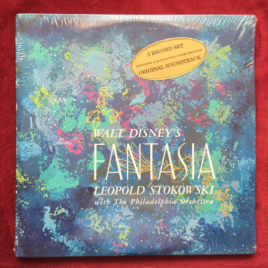 Leopold Stokowski With The Philadelphia Orchestra – Walt Disney's Fantasia. Vinilo triple nuevo. formato muerto