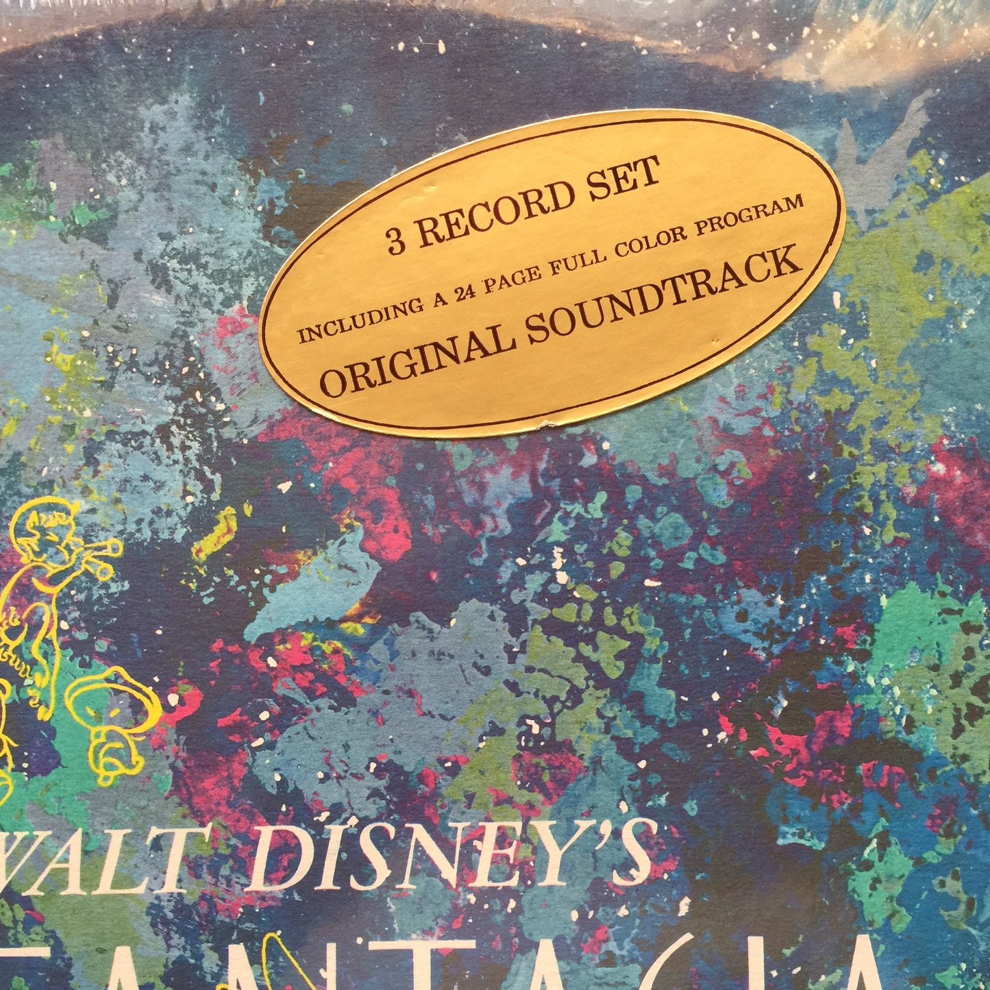 Leopold Stokowski With The Philadelphia Orchestra – Walt Disney's Fantasia. Vinilo triple nuevo. formato muerto