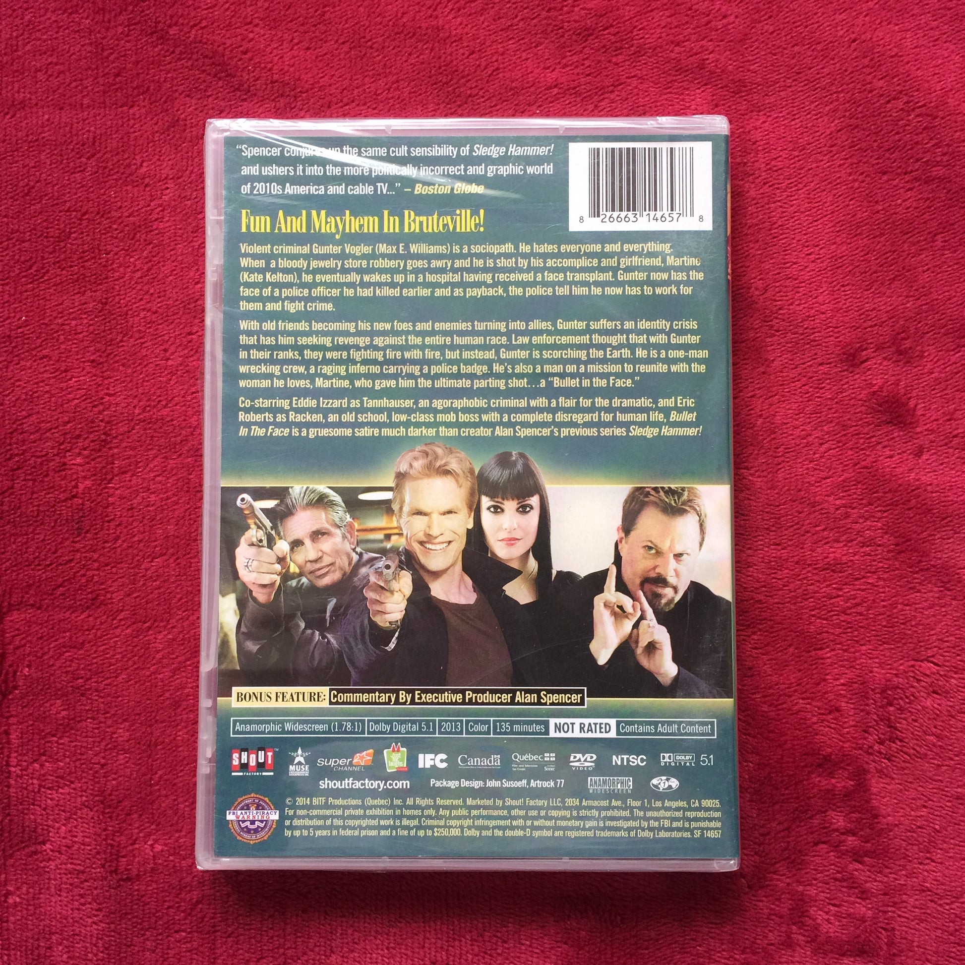 Bullet In The Face. DVD nuevo, importado. formato muerto