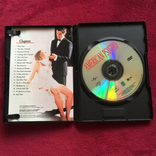 American Psycho. DVD importado. formato muerto