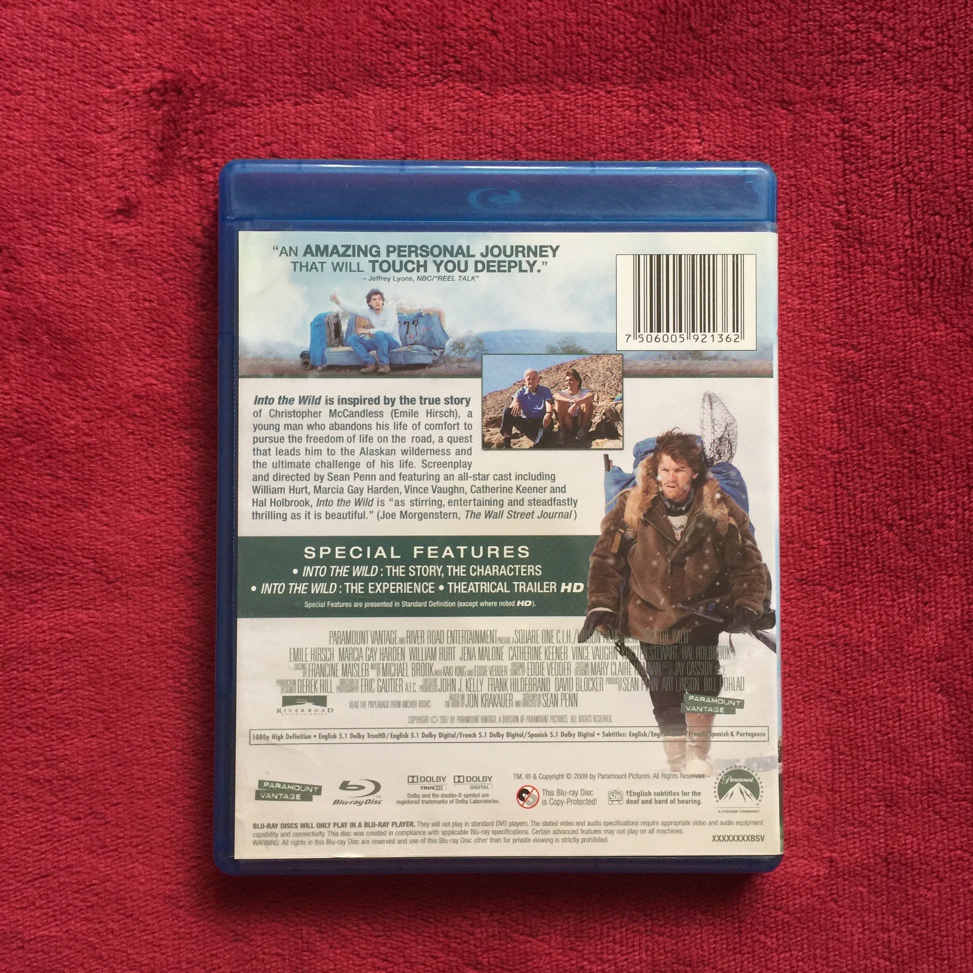 Into the wild. Blu-ray nuevo. formato muerto