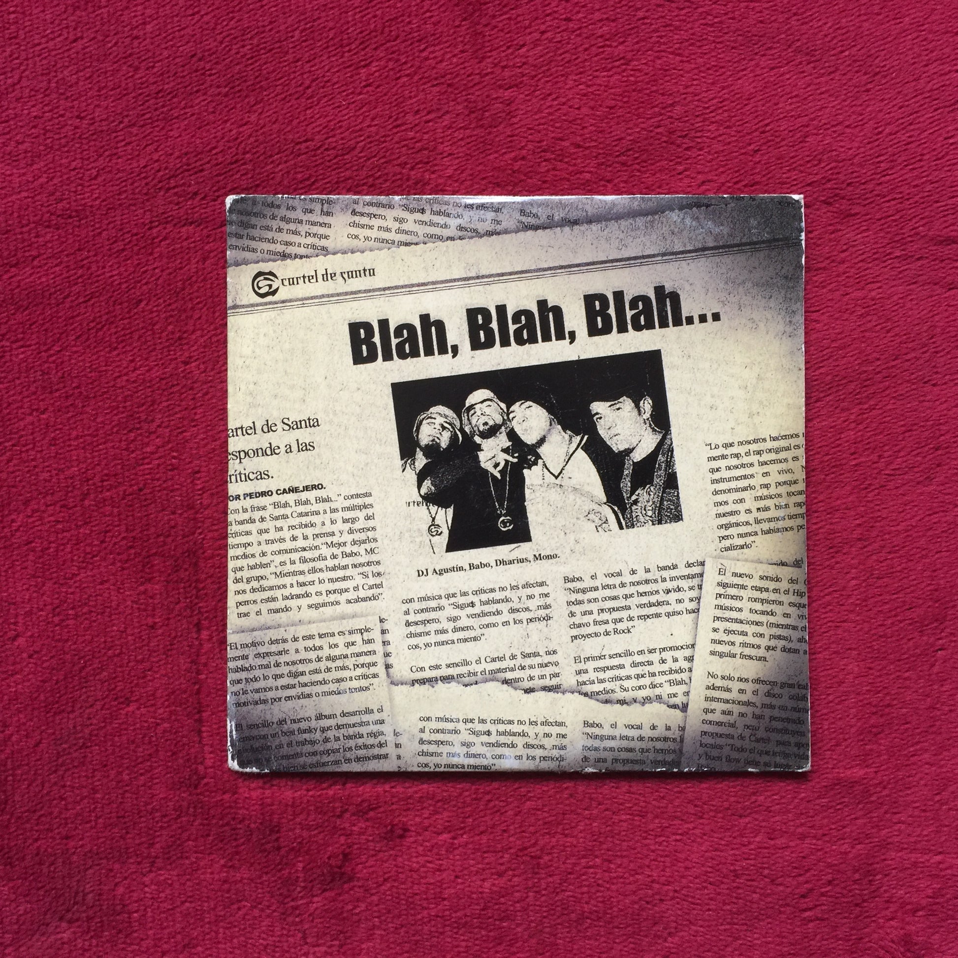 Cartel De Santa – Blah, Blah, Blah... Cd en buen estado. formato muerto